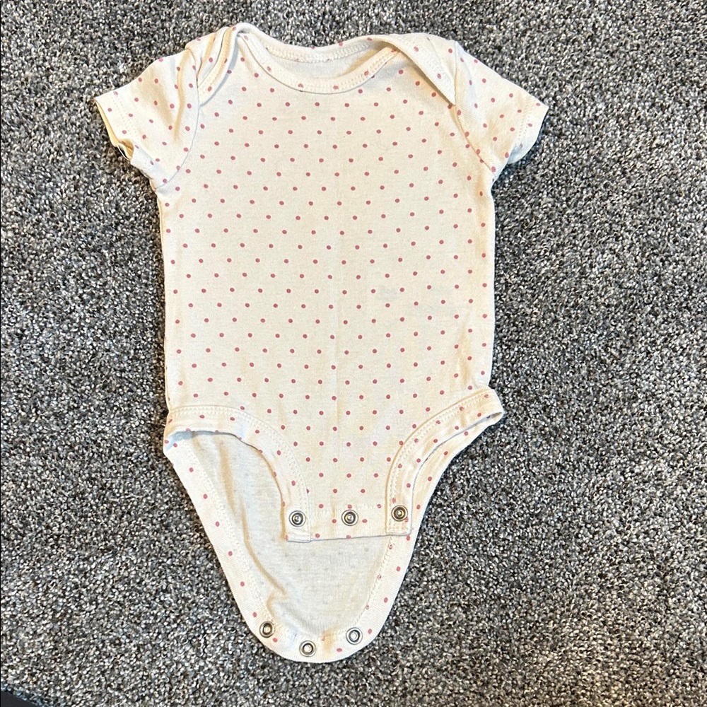 Polka Dot Baby Onesie